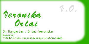 veronika orlai business card